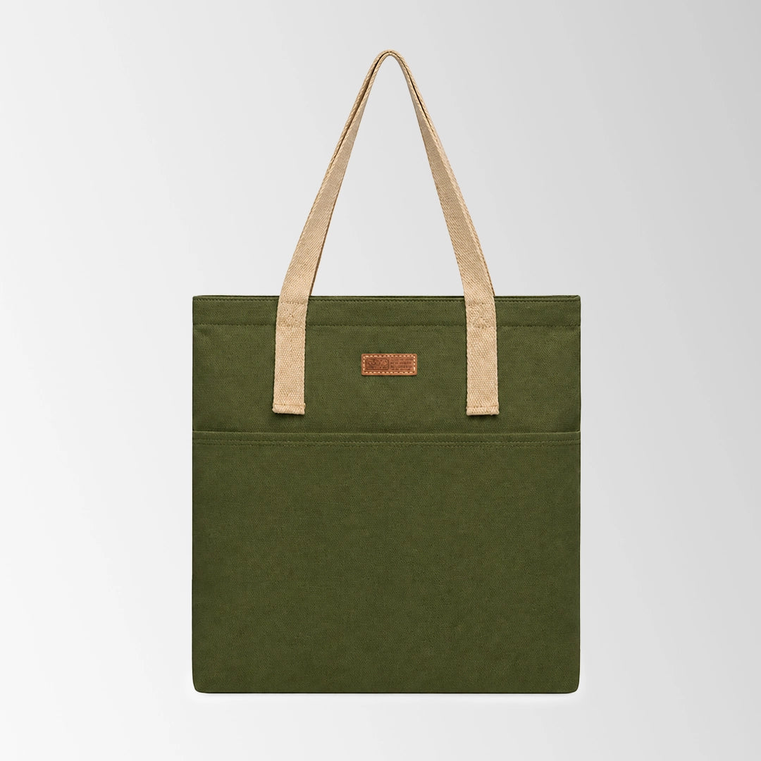 Multi-Pocket Custom Canvas Tote Bags with Zipper