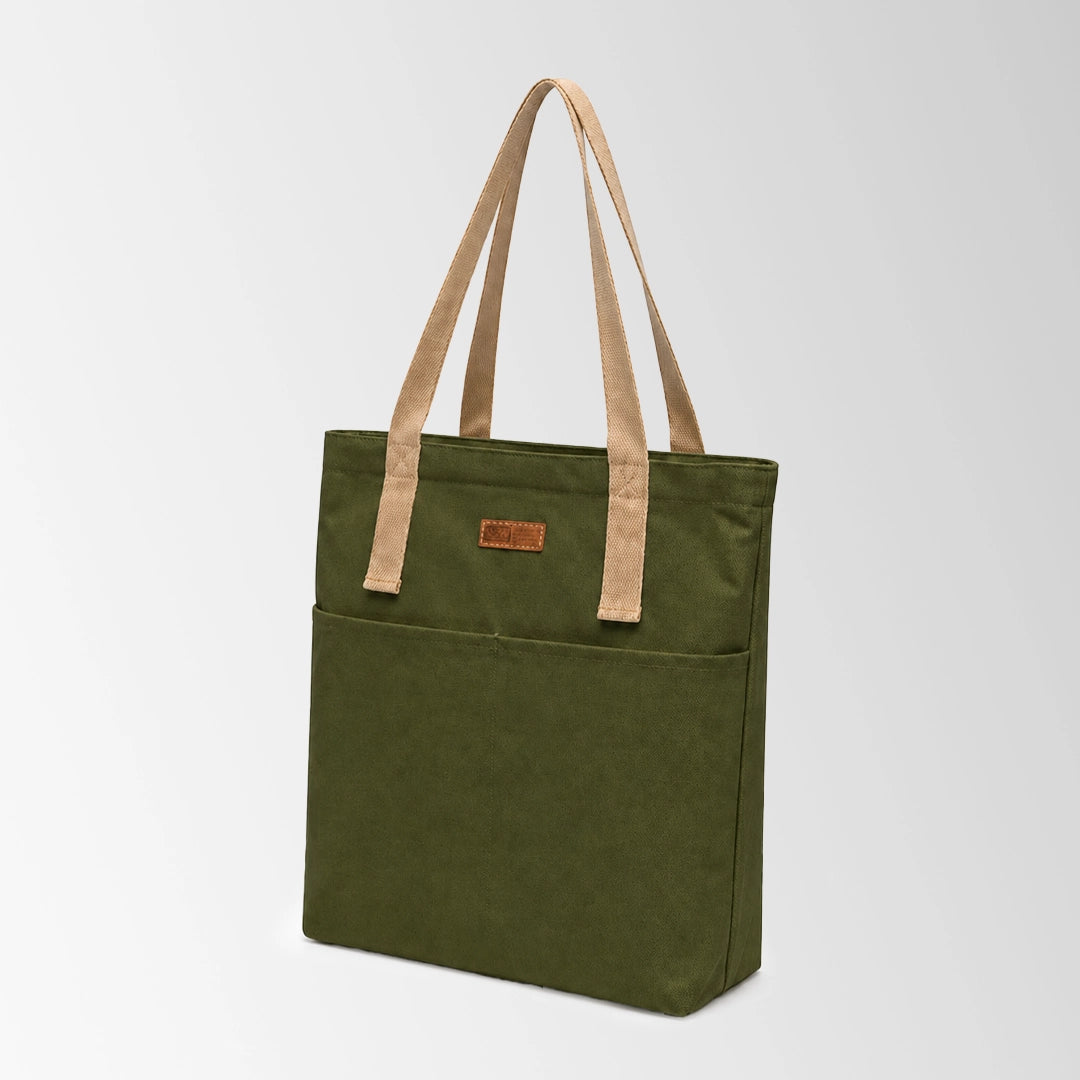 Multi-Pocket Custom Canvas Tote Bags with Zipper