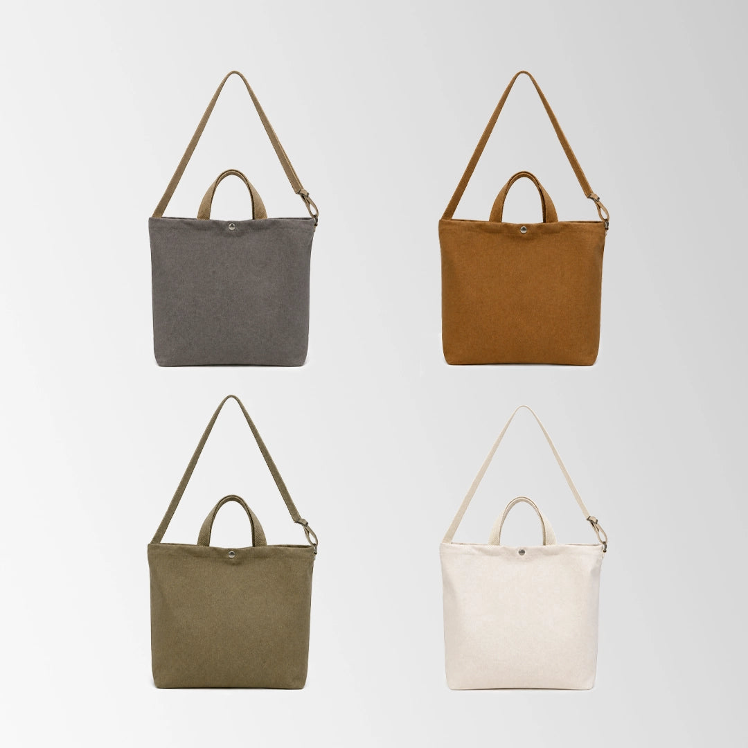 Large Capacity Fashion Women Canvas Tote Bag with Zipper
