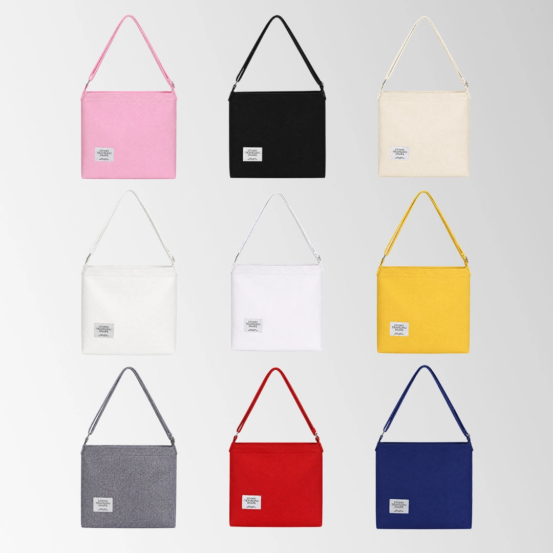 Large Soft Multi-Use Canvas Tote Bags with Zipper