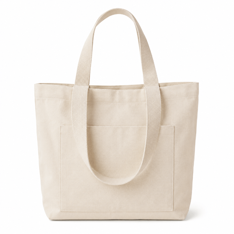Large Wholesale Heavyweight Canvas Totes with Pockets & Magnetic Closure