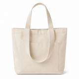 Large Wholesale Heavyweight Canvas Totes with Pockets & Magnetic Closure