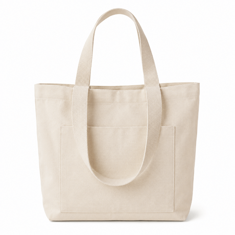 Large Wholesale Heavyweight Canvas Totes with Pockets & Magnetic Closure
