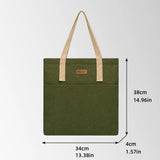 Multi-Pocket Custom Canvas Tote Bags with Zipper