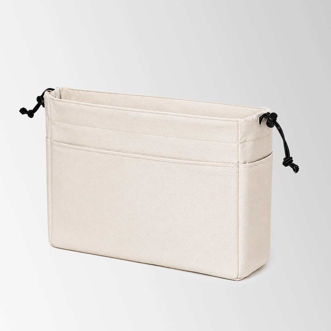 Drawstring Organizer Canvas Tote Bags with Multi-Pocket