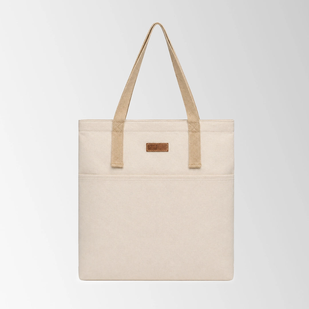 Multi-Pocket Custom Canvas Tote Bags with Zipper