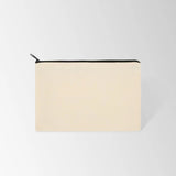 Flat Recycled Canvas Zipper Pouch
