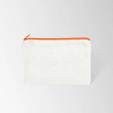 Flat Recycled Canvas Zipper Pouch