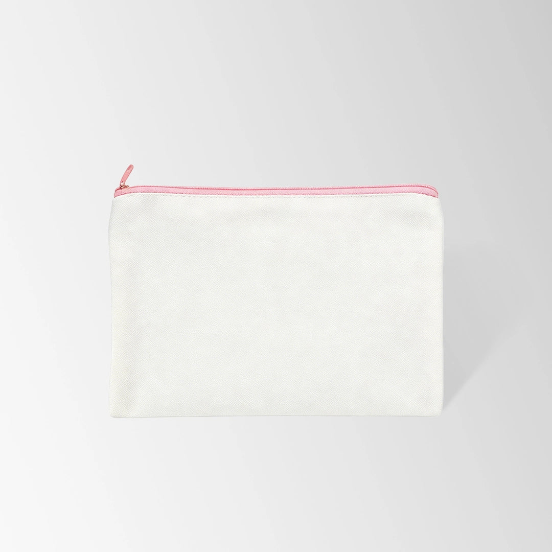 Flat Recycled Canvas Zipper Pouch