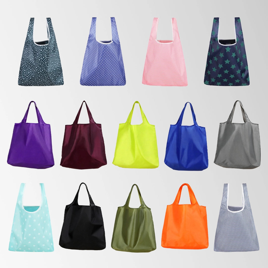 Polyester Foldable Large Reusable Tote Bags