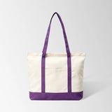 Eco-Friendly Recycled Canvas Tote Bag with Long Handles