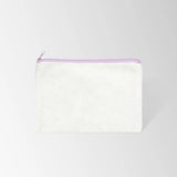 Flat Recycled Canvas Zipper Pouch