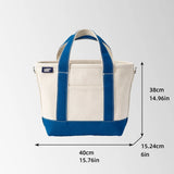 Stylish Canvas Recycled Tote Bags with Multiple Pockets