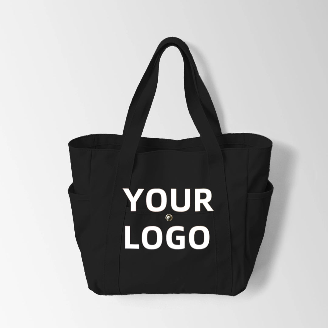 Thickened Tote Bags with Zipper Multi-Pocket Design