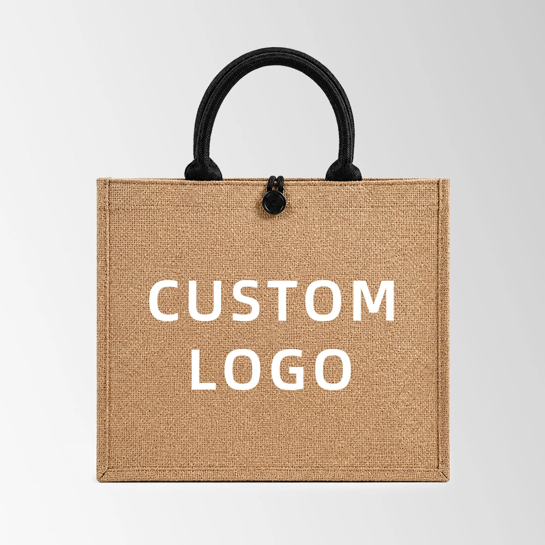 Waterproof Coated Natural Fiber Custom Burlap Jute Bags
