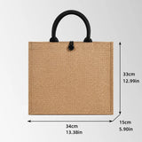 Waterproof Coated Natural Fiber Custom Burlap Jute Bags
