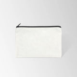 Flat Recycled Canvas Zipper Pouch