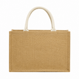 Wholesale Discounted Burlap Shopping Bags with Zipper Closure