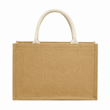 Wholesale Discounted Burlap Shopping Bags with Zipper Closure
