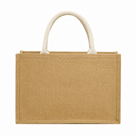 Wholesale Discounted Burlap Shopping Bags with Zipper Closure