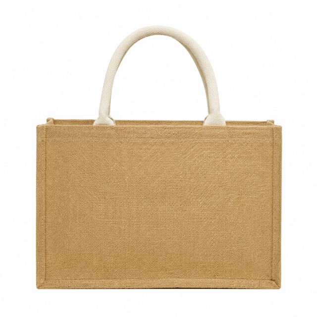 Wholesale Discounted Burlap Shopping Bags with Zipper Closure