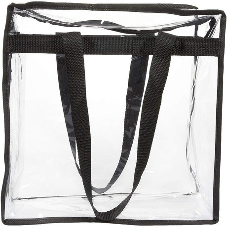 Sacolas transparentes transparentes para estádio por atacado com zíper