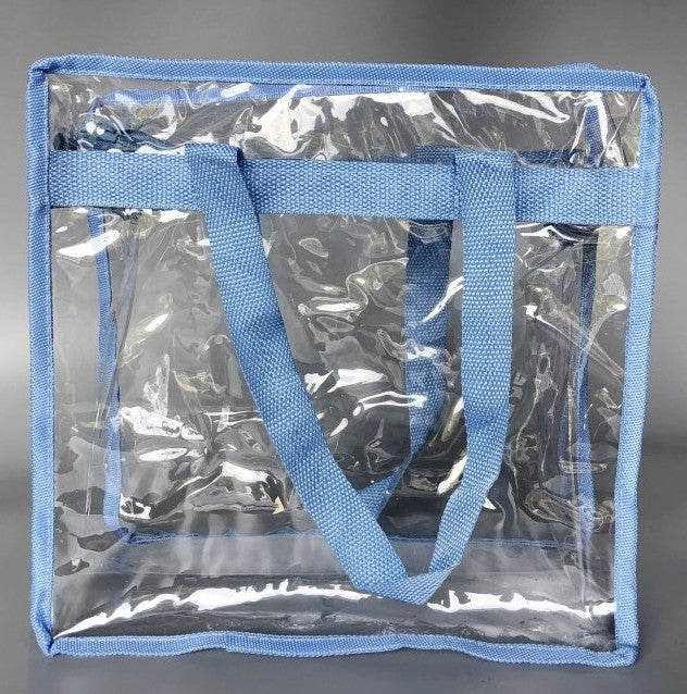 Wholesale Clear Transparent Stadium Tote Bags with Zipper